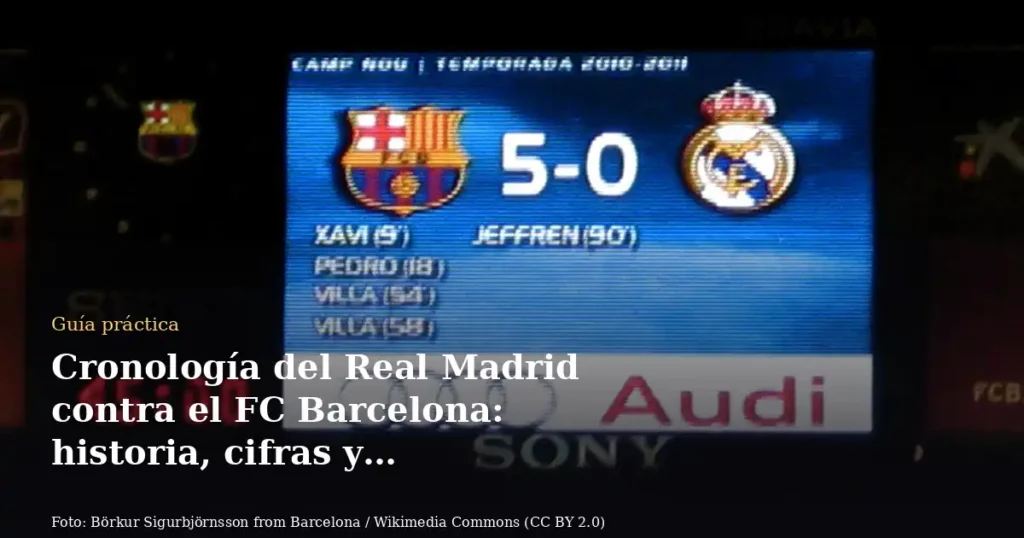 Cronología del Real Madrid contra el FC Barcelona: historia, cifras y protagonistas del Clásico